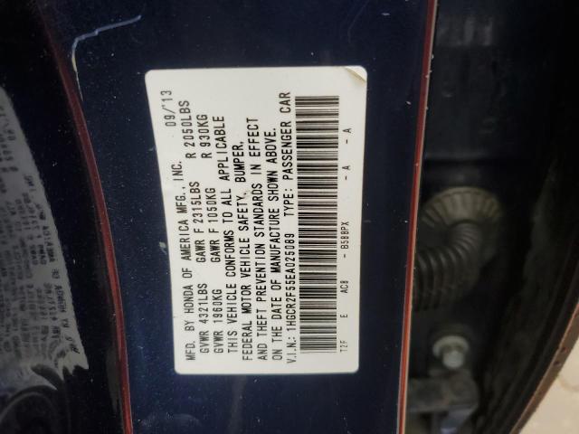 Photo 10 from auction – 2014 HONDA ACCORD SPO with VIN 1HGCR2F55EA025089