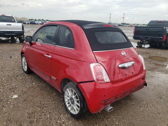 Photo 3 from auction – 2013 FIAT 500 LOUNGE with VIN 3C3CFFER3DT608467