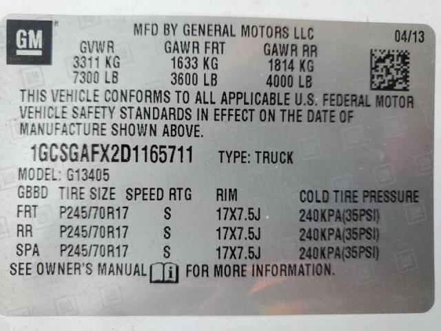 Photo 10 from auction – 2013 CHEVROLET EXPRESS G1 with VIN 1GCSGAFX2D1165711