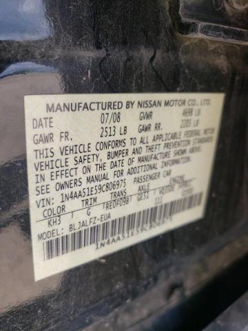 Photo 10 from auction – 2009 NISSAN MAXIMA S with VIN 1N4AA51E59C806975