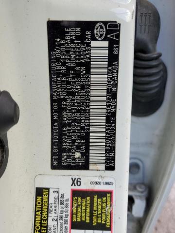 Photo 10 from auction – 2015 TOYOTA COROLLA L with VIN 2T1BURHE5FC267053