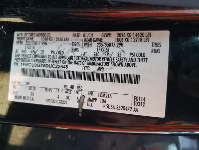 Photo 10 from auction – 2013 FORD ESCAPE SE with VIN 1FMCU0GX5DUC22645