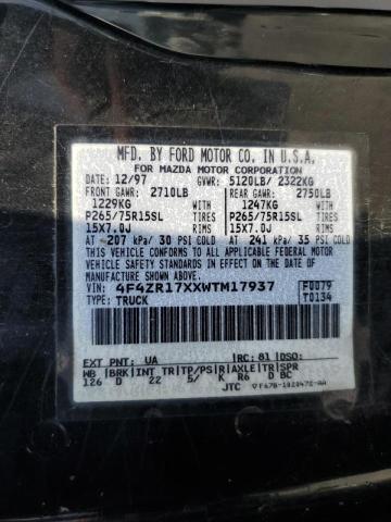Photo 10 from auction – 1998 MAZDA B4000 CAB with VIN 4F4ZR17XXWTM17937