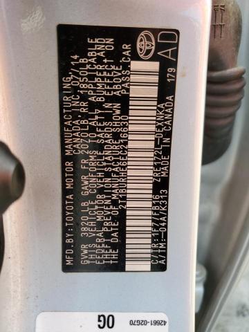 Photo 10 from auction – 2014 TOYOTA COROLLA L with VIN 2T1BURHE6EC216630