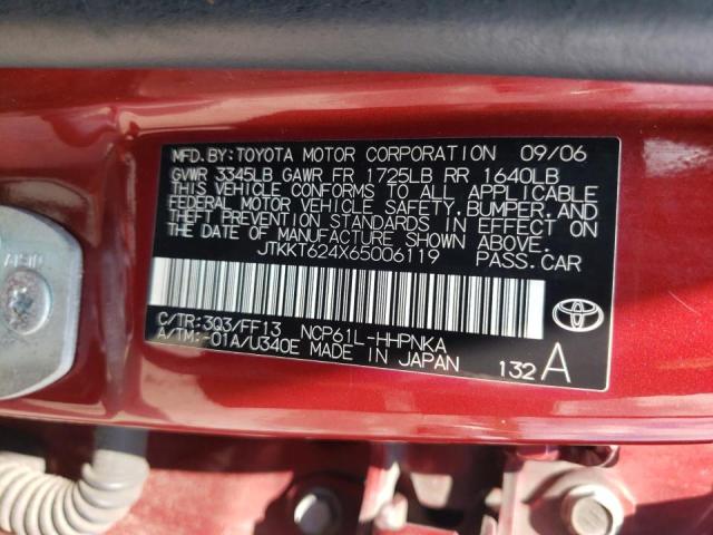 Photo 10 from auction – 2006 TOYOTA SCION XA with VIN JTKKT624X65006119