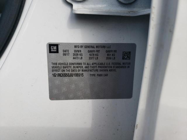 Photo 10 from auction – 2018 CHEVROLET VOLT LT with VIN 1G1RC6S50JU106915