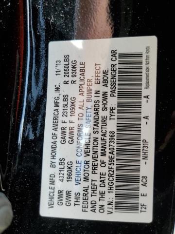 Photo 10 from auction – 2014 HONDA ACCORD SPO with VIN 1HGCR2F59EA073968