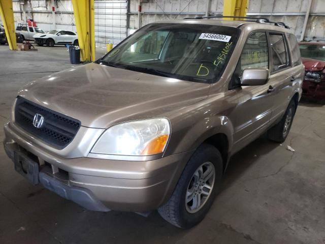 Photo 2 from auction – 2005 HONDA PILOT EXL with VIN 2HKYF18555H502651