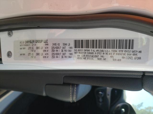 Photo 10 from auction – 2015 JEEP CHEROKEE L with VIN 1C4PJMCS1FW610947