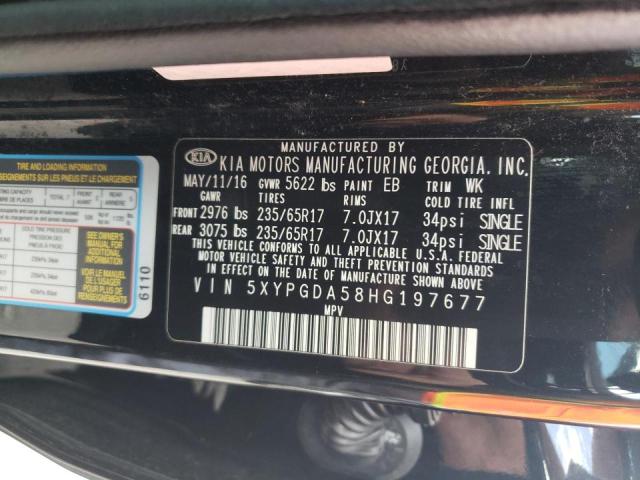 Photo 10 from auction – 2017 KIA SORENTO LX with VIN 5XYPGDA58HG197677