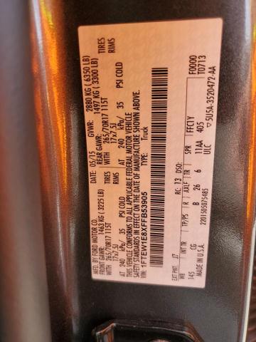 Photo 10 from auction – 2015 FORD F150 SUPER with VIN 1FTEW1E8XFFB53905
