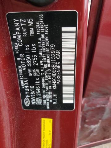 Photo 10 from auction – 2011 HYUNDAI GENESIS 3. with VIN KMHGC4DE6BU132979