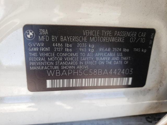 Photo 10 from auction – 2011 BMW 328 I SULE with VIN WBAPH5C58BA442403