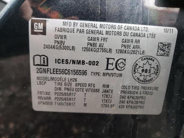 Photo 10 from auction – 2012 CHEVROLET EQUINOX LT with VIN 2GNFLEE56C6156596