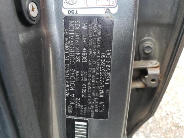 Photo 10 from auction – 2013 KIA FORTE EX with VIN KNAFU4A22D5728060