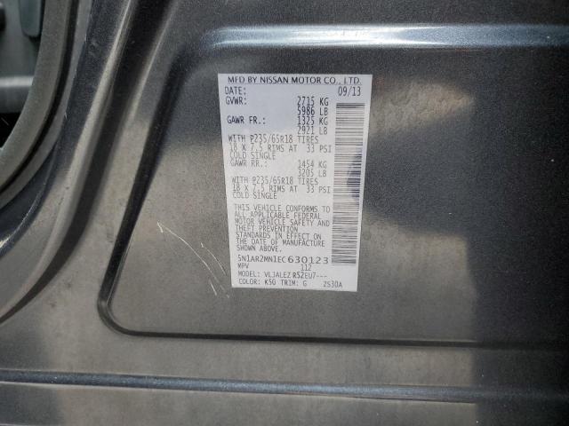 Photo 10 from auction – 2014 NISSAN PATHFINDER with VIN 5N1AR2MN1EC630123