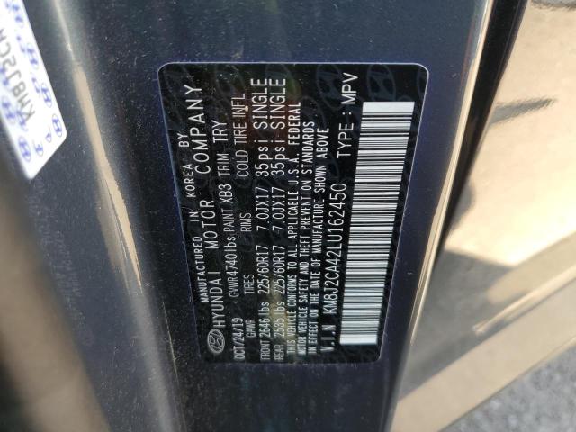 Photo 10 from auction – 2020 HYUNDAI TUCSON SE with VIN KM8J2CA42LU162450