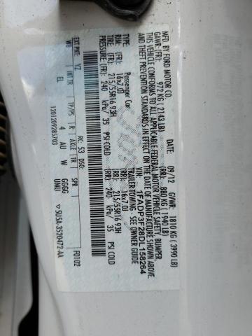 Photo 10 from auction – 2013 FORD FOCUS SE with VIN 1FADP3F28DL158264