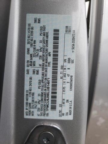 Photo 10 from auction – 2020 FORD ESCAPE TIT with VIN 1FMCU9J98LUB14971
