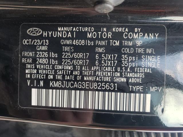 Photo 10 from auction – 2014 HYUNDAI TUCSON GLS with VIN KM8JUCAG3EU825631
