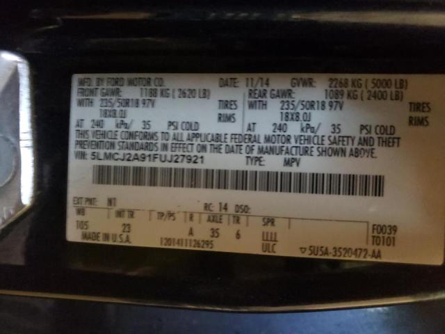 Photo 10 from auction – 2015 LINCOLN MKC with VIN 5LMCJ2A91FUJ27921