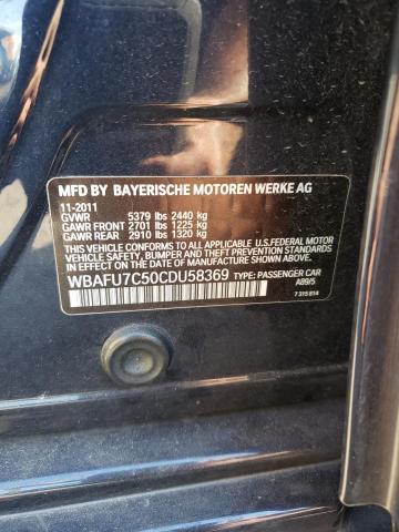 Photo 10 from auction – 2012 BMW 535 XI with VIN WBAFU7C50CDU58369