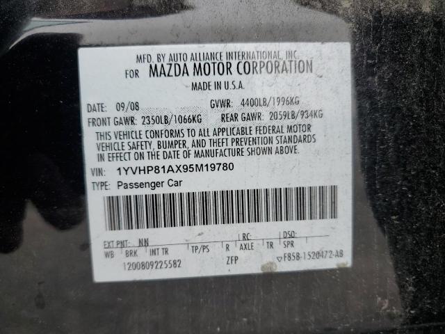 Photo 10 from auction – 2009 MAZDA 6 I with VIN 1YVHP81AX95M19780