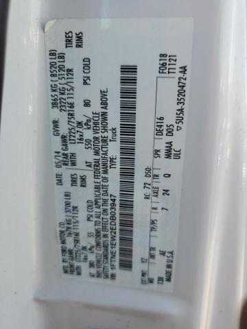 Photo 10 from auction – 2014 FORD ECONOLINE with VIN 1FTNE1EW2EDB03947
