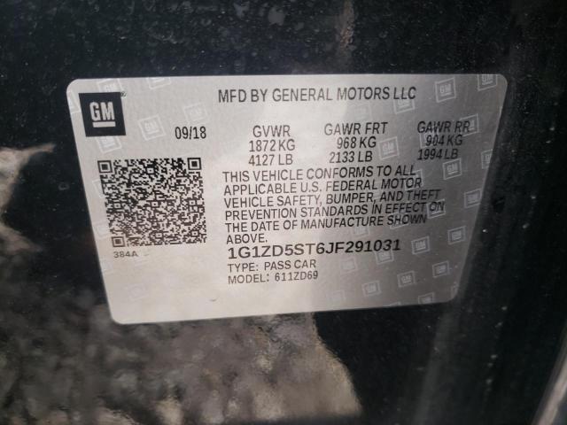 Photo 10 from auction – 2018 CHEVROLET MALIBU LT with VIN 1G1ZD5ST6JF291031