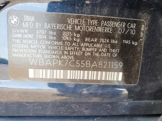 صورة رقم 10 من المزاد - 2011 BMW 328 XI مع VIN WBAPK7C55BA821159