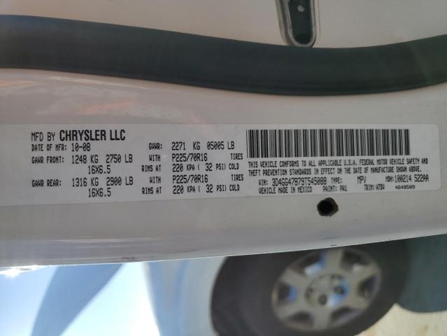 Photo 10 from auction – 2009 DODGE JOURNEY SE with VIN 3D4GG47B79T545088