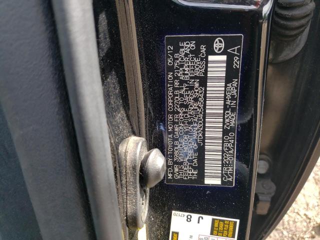 Photo 10 from auction – 2012 TOYOTA PRIUS with VIN JTDKN3DU4C5458432