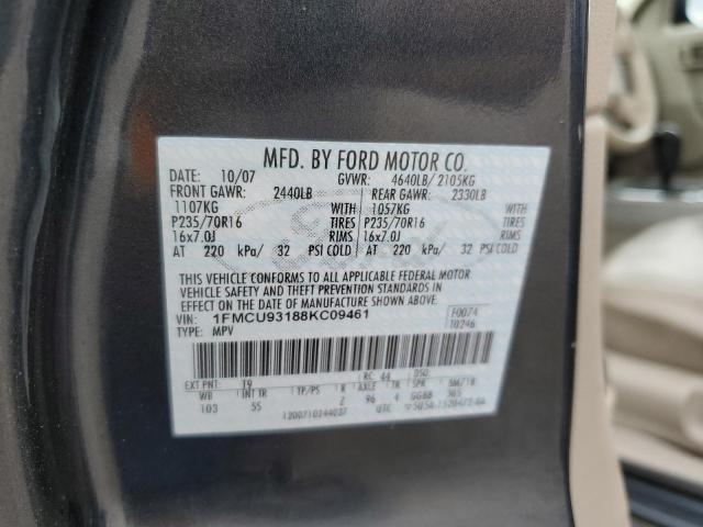 Photo 10 from auction – 2008 FORD ESCAPE XLT with VIN 1FMCU93188KC09461