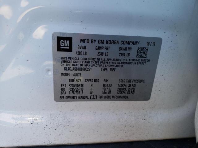 Photo 10 from auction – 2019 BUICK ENCORE PRE with VIN KL4CJASB1KB706281
