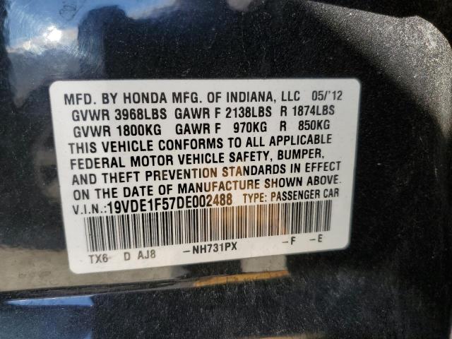 Photo 10 from auction – 2013 ACURA ILX 20 PRE with VIN 19VDE1F57DE002488