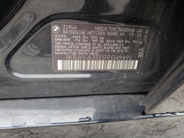 Photo 10 from auction – 2007 BMW 328 I with VIN WBAVA33517PG49495