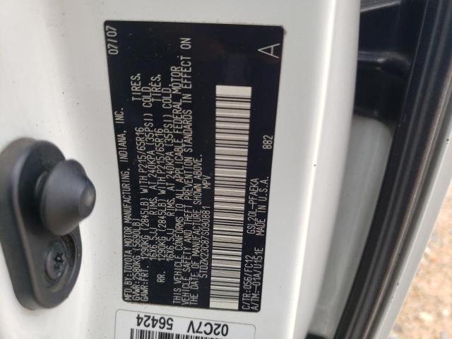 Photo 10 from auction – 2007 TOYOTA SIENNA CE with VIN 5TDZK23C87S090881