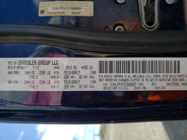 Photo 10 from auction – 2014 JEEP PATRIOT LA with VIN 1C4NJPFA7ED589057