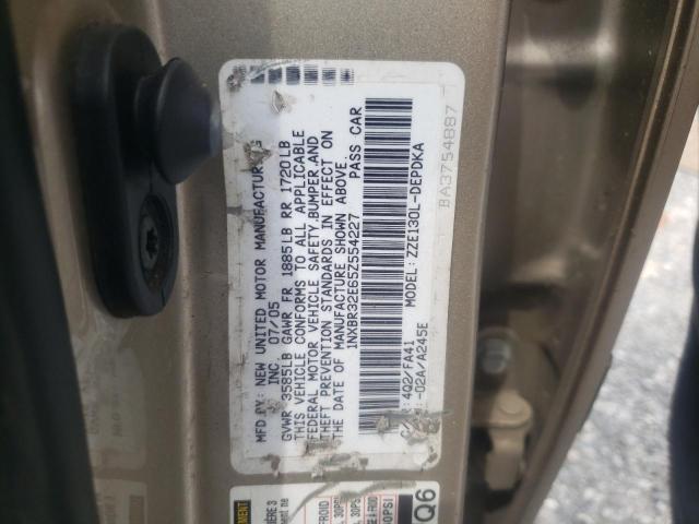 Photo 10 from auction – 2005 TOYOTA COROLLA CE with VIN 1NXBR32E65Z554227