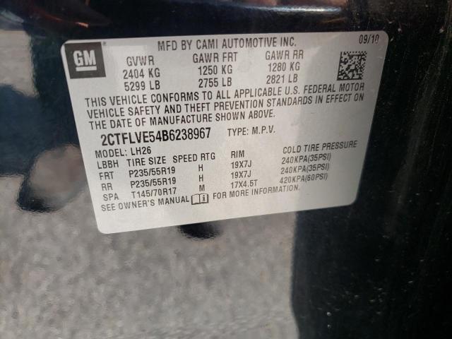 Photo 10 from auction – 2011 GMC TERRAIN SL with VIN 2CTFLVE54B6238967