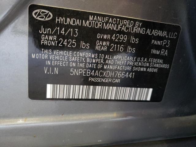 Photo 10 from auction – 2013 HYUNDAI SONATA GLS with VIN 5NPEB4ACXDH766441
