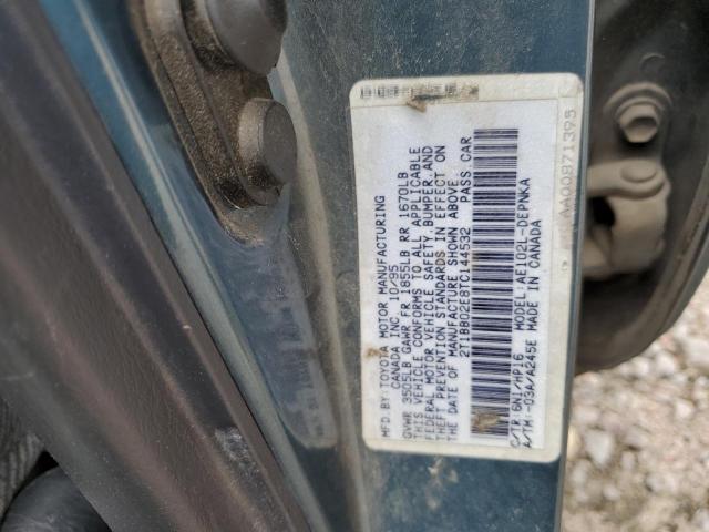 Photo 10 from auction – 1996 TOYOTA COROLLA DX with VIN 2T1BB02E8TC144532