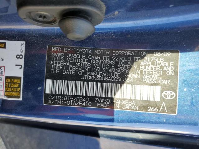 Zdjęcie 10 z aukcji – 2010 TOYOTA PRIUS z VIN JTDKN3DU8A0050364