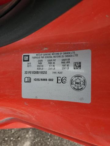 Photo 10 from auction – 2011 CHEVROLET CAMARO LS with VIN 2G1FE1ED8B9166250