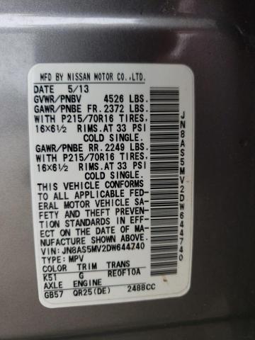 Photo 10 from auction – 2013 NISSAN ROGUE S with VIN JN8AS5MV2DW644740