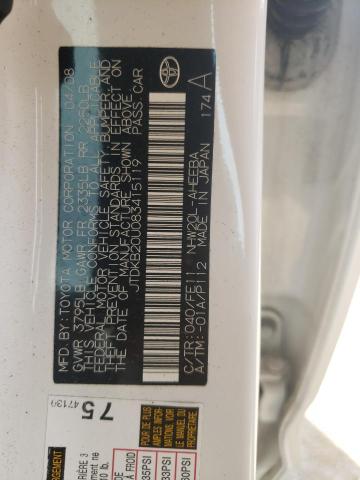 Photo 10 from auction – 2008 TOYOTA PRIUS with VIN JTDKB20U083415119