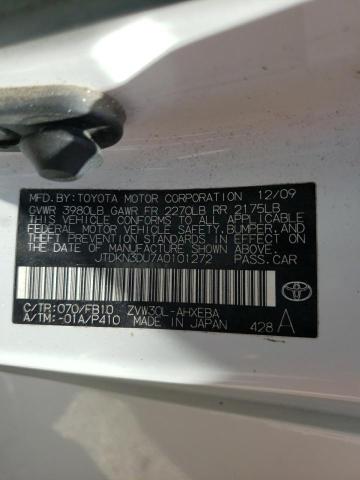 Photo 10 from auction – 2010 TOYOTA PRIUS with VIN JTDKN3DU7A0101272
