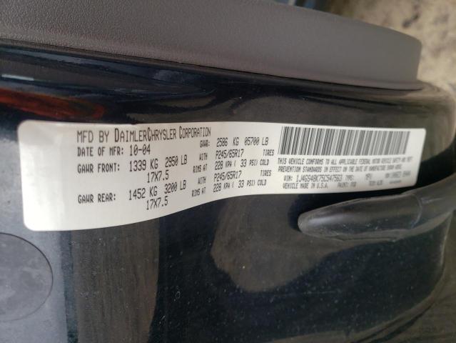 Photo 10 from auction – 2005 JEEP GRAND CHER with VIN 1J4GS48K75C547563