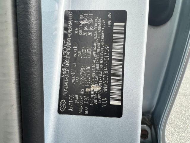 Photo 10 from auction – 2007 HYUNDAI SANTA FE G with VIN 5NMSG73D47H013064
