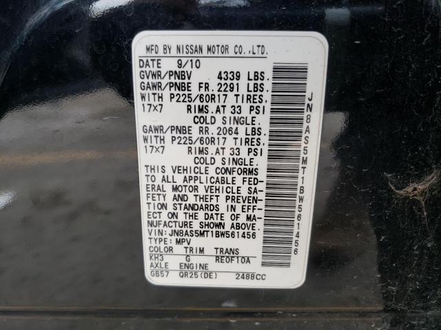 Photo 10 from auction – 2011 NISSAN ROGUE S with VIN JN8AS5MT1BW561456